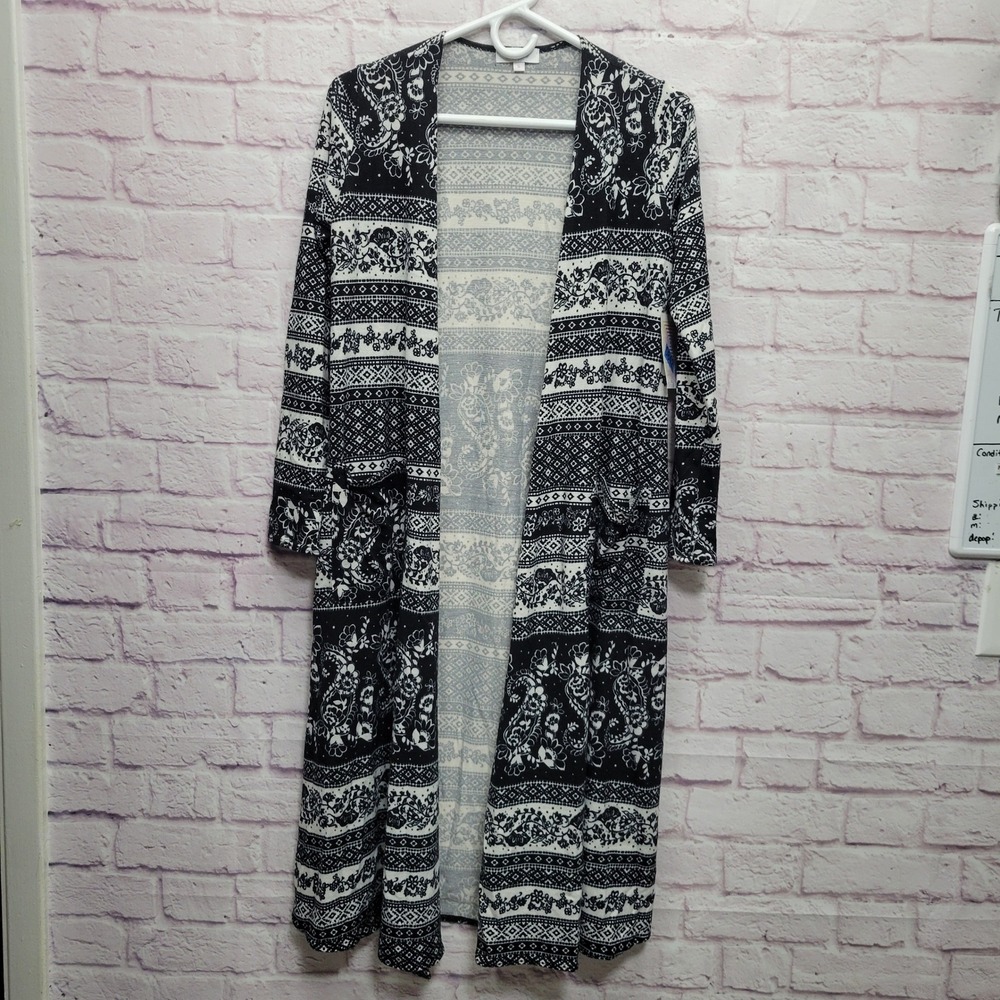 NEW Lularoe Sarah Duster Cardigan Sweater Sz S Boho Cozy Comfy Athleisure Lounge